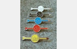 Passage des flèches bleue, rouge et jaune