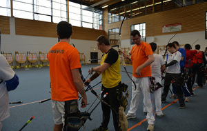 Olivier, en pleine préparation dans un duel difficile.