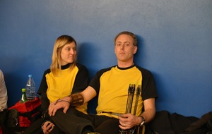 Le repose des guerriers…. bien mérité entre deux matchs.