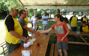 Remise des flèches de progression à nos jeunes archers