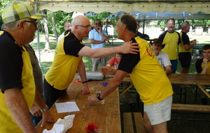 … distribution de flèches de progression également à nos anciens qui progressent toujours et encore !