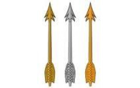 PASSAGE DES FLECHES bronze, argent et or